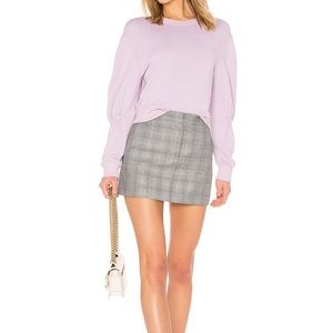 Tibi Mini Trouser Skirt in Grey Multi Size 0